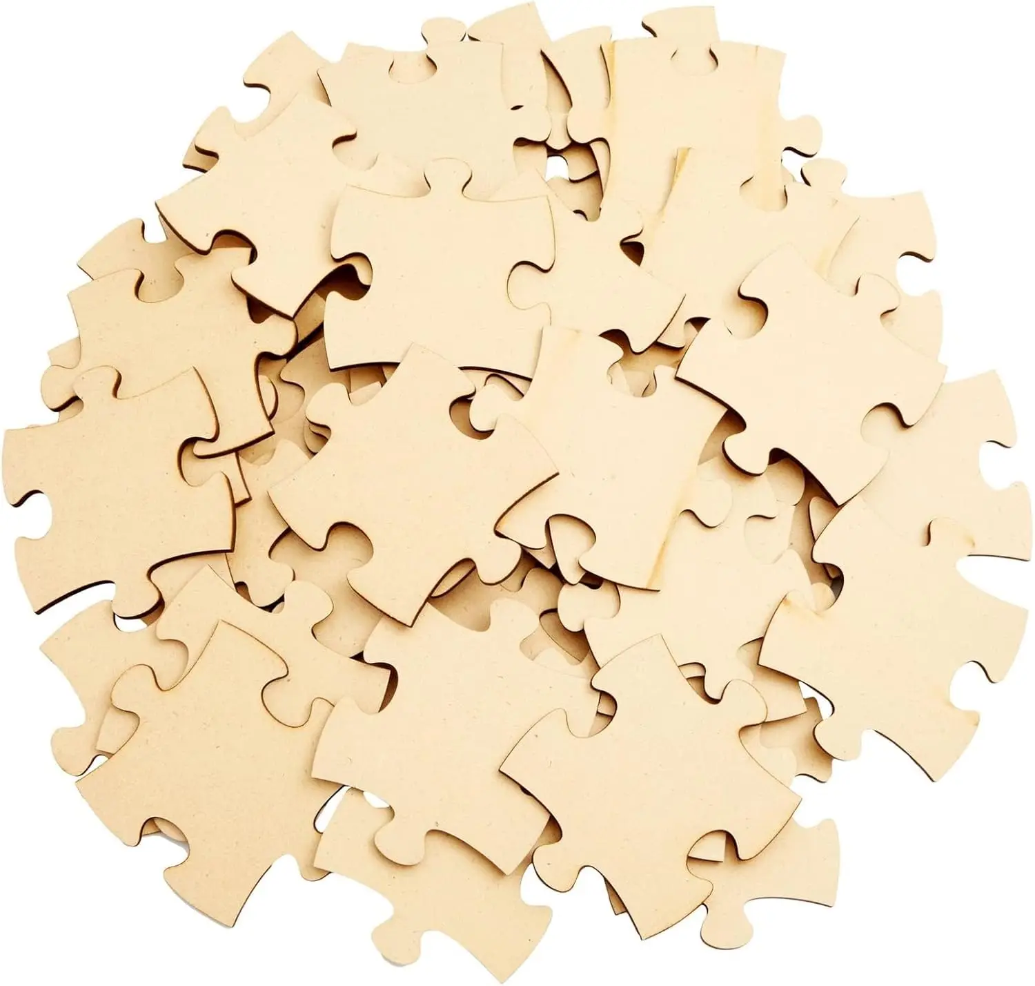 Oud Wood Chip - Chip di puzzle in MDF marrone