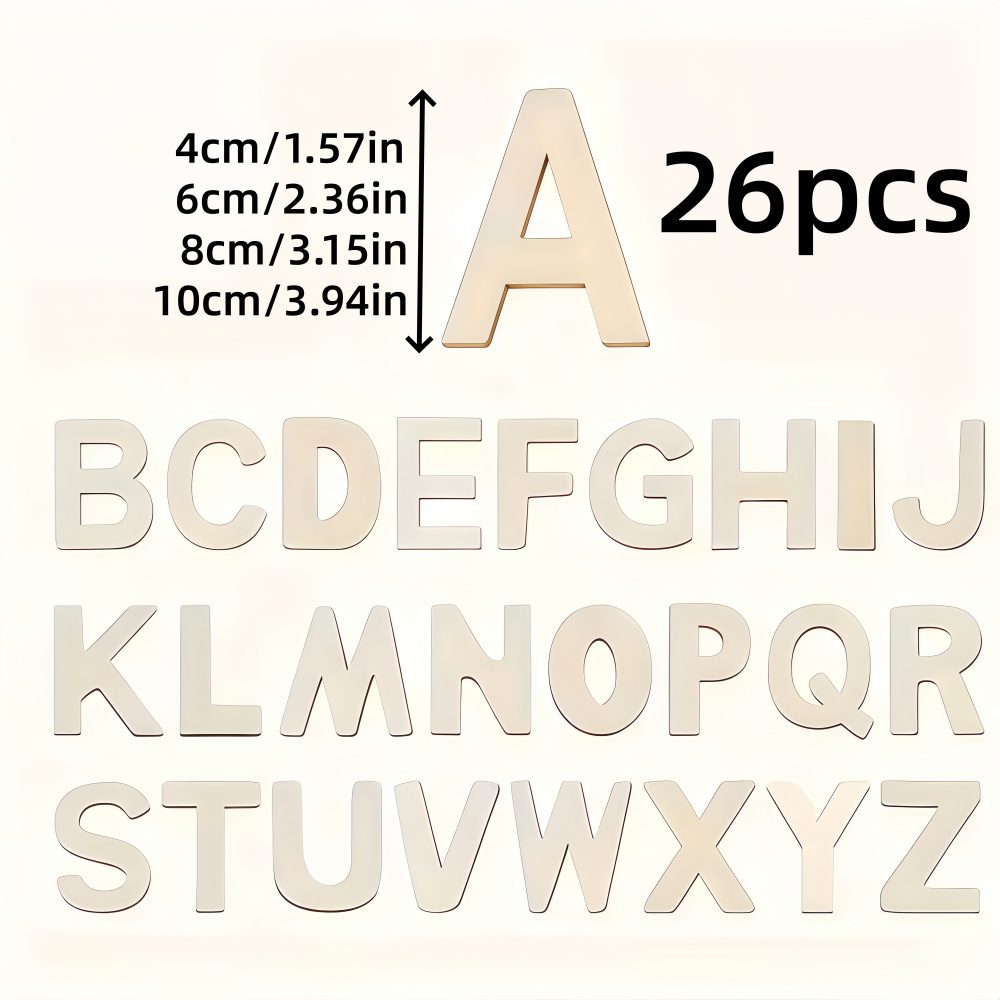 26 Pezzi di Lettere in Legno P - Oud Wood Chip recensione e prezzo