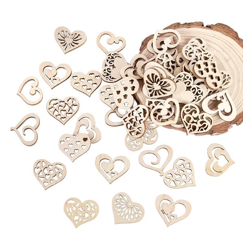 50/100 pz Modello di Cuore Sca - Oud Wood Chip recensione e prezzo