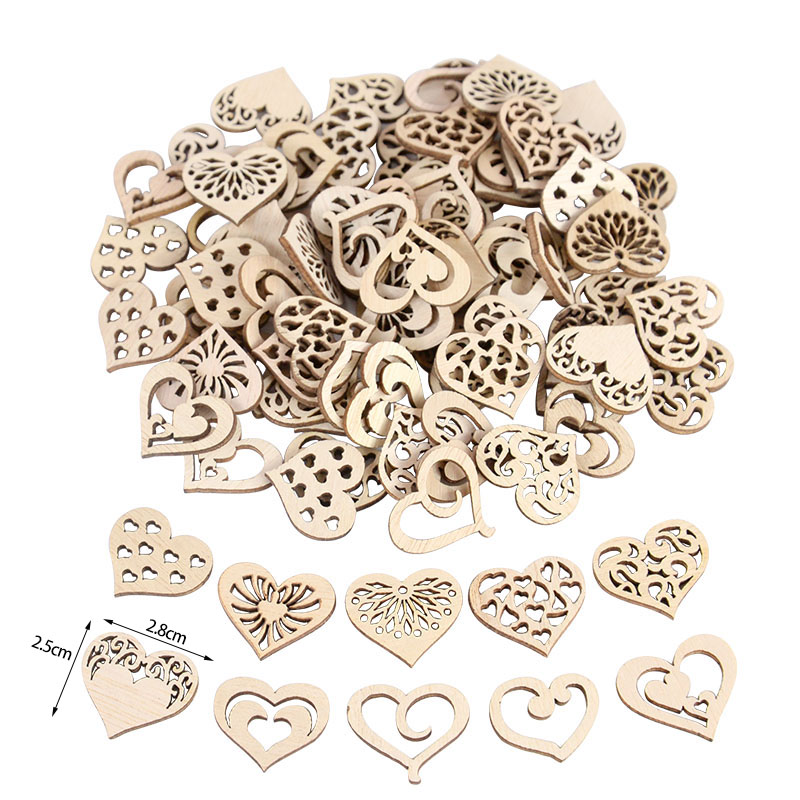 50/100 pz Modello di Cuore Sca - Oud Wood Chip recensione e prezzo