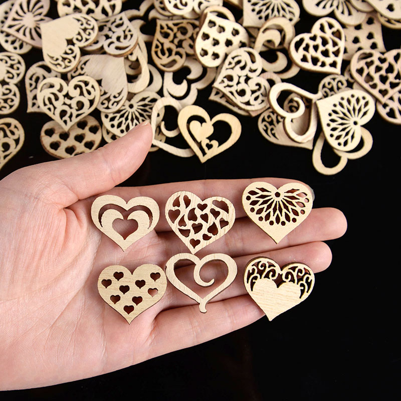50/100 pz Modello di Cuore Sca - Oud Wood Chip recensione e prezzo