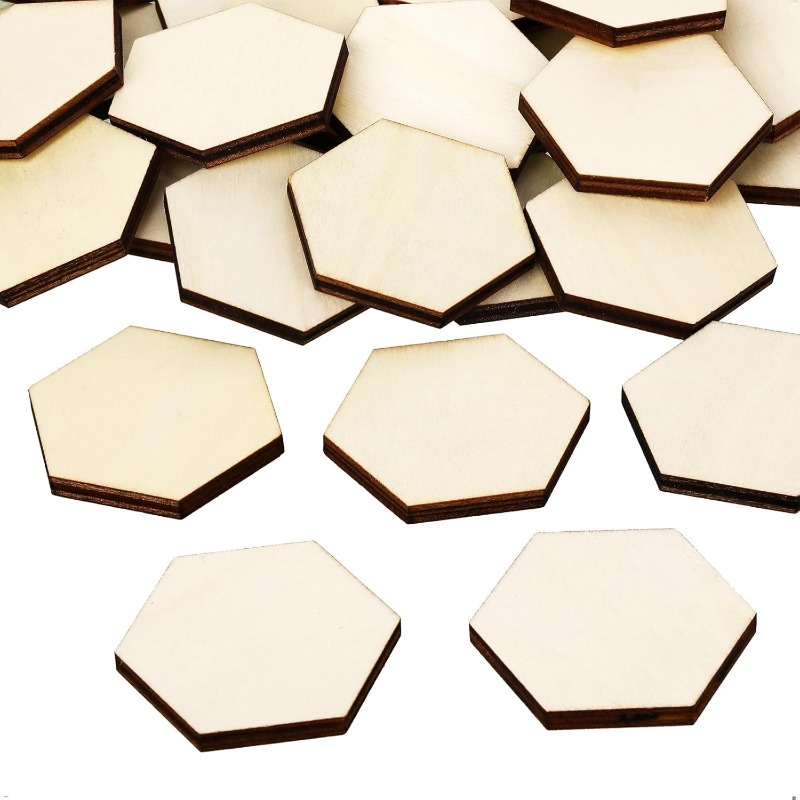 50 pezzi 4 cm pezzi esagonali  - Oud Wood Chip recensione e prezzo