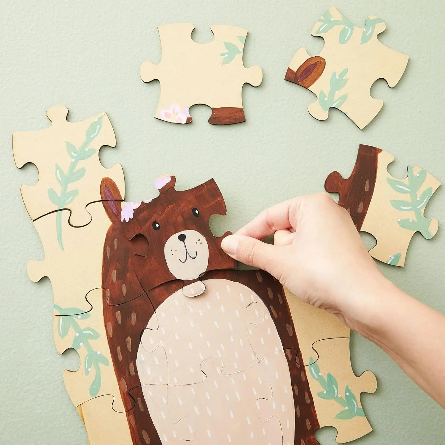 Chip di puzzle in MDF marrone  - Oud Wood Chip recensione e prezzo